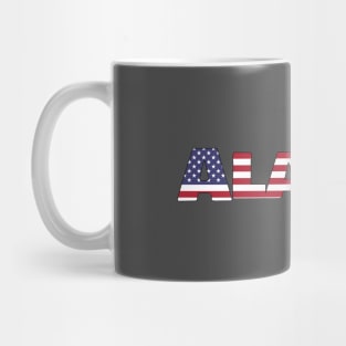 Alaska State Flag/ American Flag Logo Mug